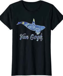 Orca Van Gogh Starry Night Art Van Gogh Painting Whale T-Shirt