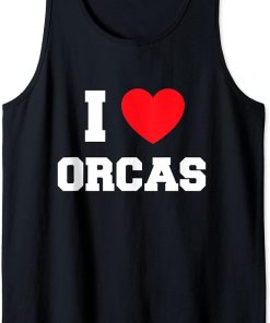 I Love orcas Tank Top