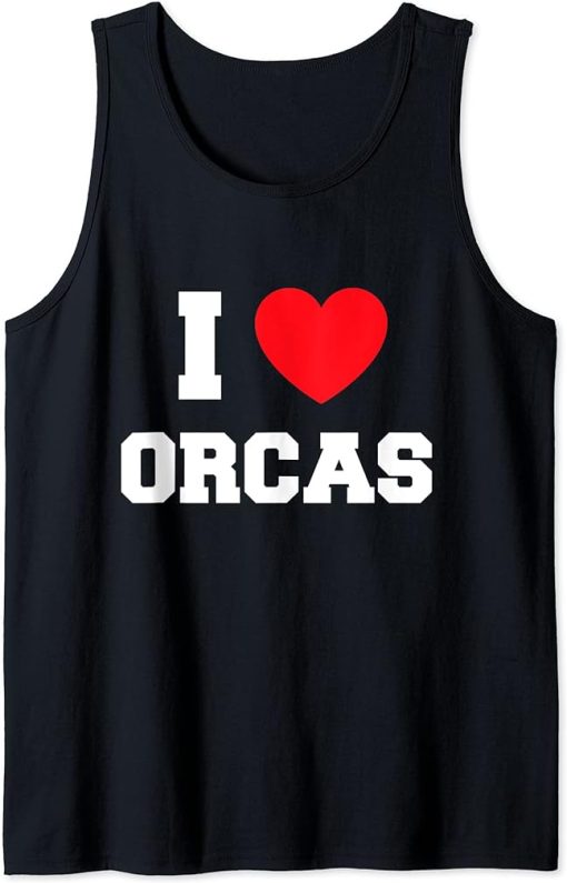 I Love orcas Tank Top