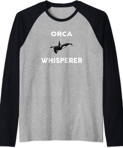 ORCA Whisperer T-Shirt Novelty ORCAS Raglan Baseball Tee