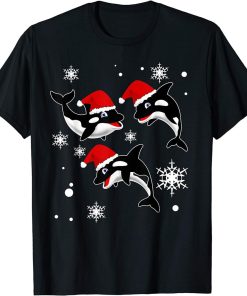 Funny Cute Orca Christmas T Shirt T-Shirt