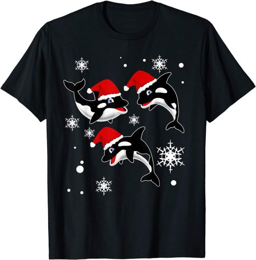 Funny Cute Orca Christmas T Shirt T-Shirt