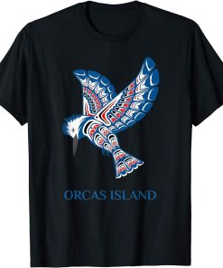 Orcas Island Washington Kingfisher Native American Bird Gift T-Shirt