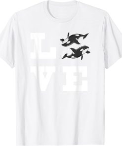 Orca Killer Whale T-Shirt Sea & Orca Lover Gift Tee T-Shirt