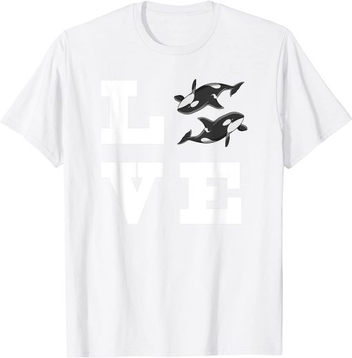 Orca Killer Whale T-Shirt Sea & Orca Lover Gift Tee T-Shirt