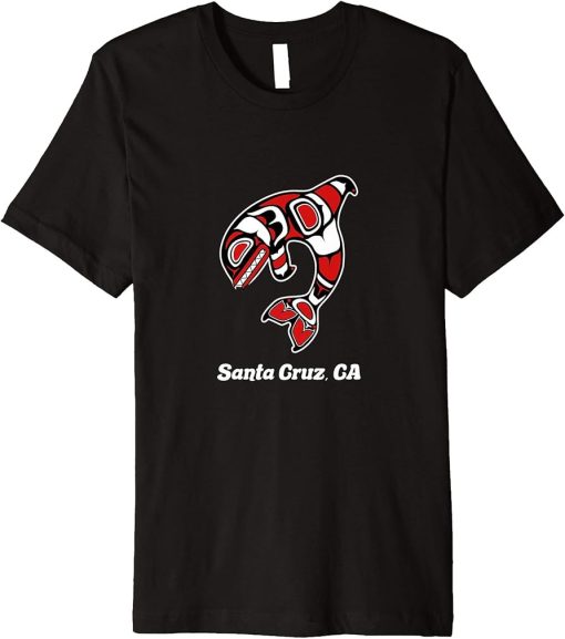 Native American Cruz Santa CA Tribal Orca Killer Whale Premium T-Shirt